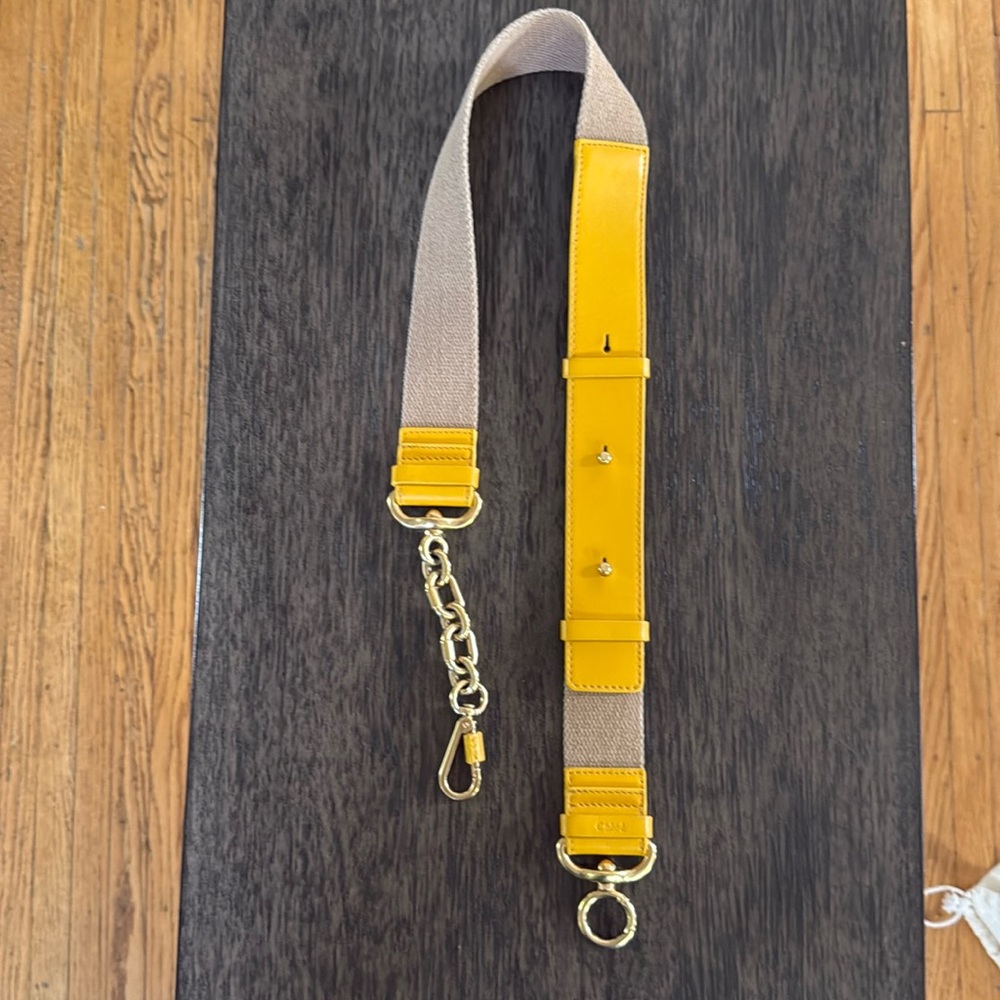Chloe Cotton Canvas Leather Bag Strap
